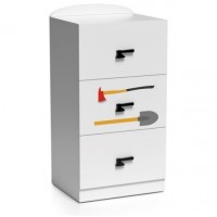 Comoda Pompier Lata 3 Sertare - Camere Copii Premium MDF High Gloss Comoda Pompier Lata 3 Sertare - Camere Copii Premium MDF High Gloss